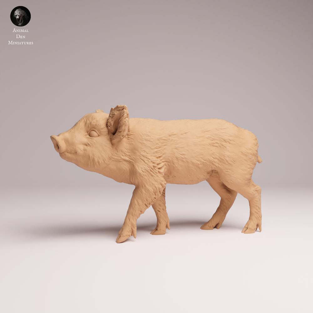 Product photo Tabletop 28mm Lord of the Print (LotP) 1: Wildlife animal figure: wild boar piglet (26_07_01)
