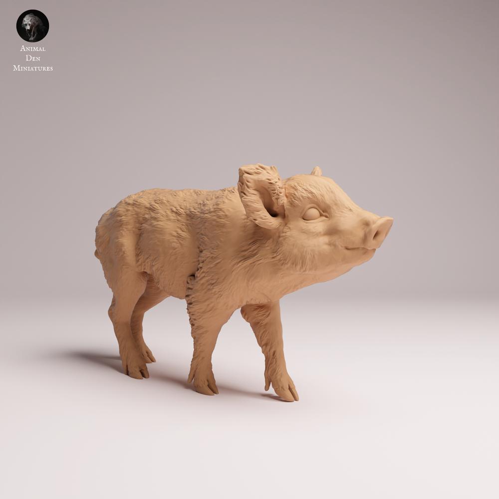 Product photo Tabletop 28mm Lord of the Print (LotP) 2: Wildlife animal figure: Wild Boar Piglet (26_07_01)