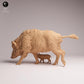 Product photo Tabletop 28mm Lord of the Print (LotP) 0: Wildlife animal figure: Wild boar sow with piglet (26_07_07)