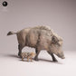 Product photo Tabletop 28mm Lord of the Print (LotP) 3: Wildlife animal figure: Wild boar sow with piglet (26_07_07)