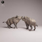 Product photo Tabletop 28mm Lord of the Print (LotP) 3: Wildlife animal figure: fighting wild boars (26_07_06)