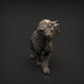 Product photo animal figure Animal Den Miniatures 5: Wild animal figure: wolf cub (22_04_03)