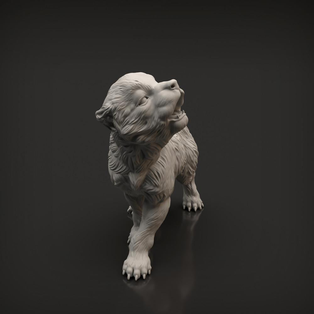 Product photo animal figure Animal Den Miniatures 6: Wild animal figure: wolf cub (22_04_03)