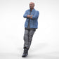 Produktfoto Diorama und Modellbau Miniatur Figur: Mann anlehnend