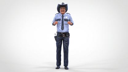 Product photo diorama and model building miniature figure: Sheriff