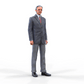 Product photo diorama and model building miniature figure: man in suit