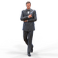 Product photo diorama and model building miniature figure: Secret Agent