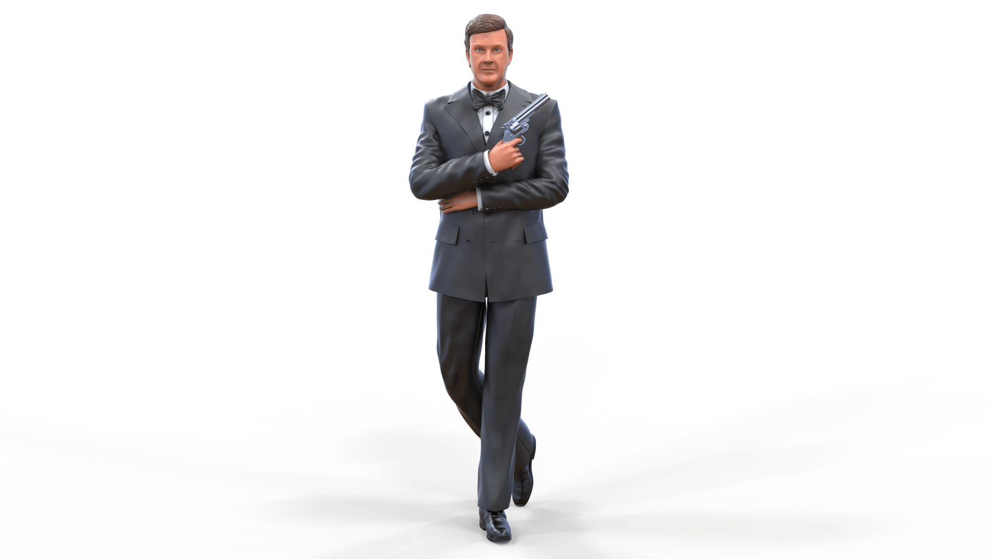 Product photo diorama and model building miniature figure: Secret Agent