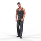 Product photo diorama and model building miniature figure: Bodybuilder 2
