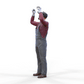 Product photo diorama and model building miniature figure: Mechanic overhead 2