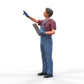 Product photo diorama and model building miniature figure: Mechanic set, 6 figures