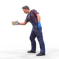 Product photo diorama and model building miniature figure: Car washer 2