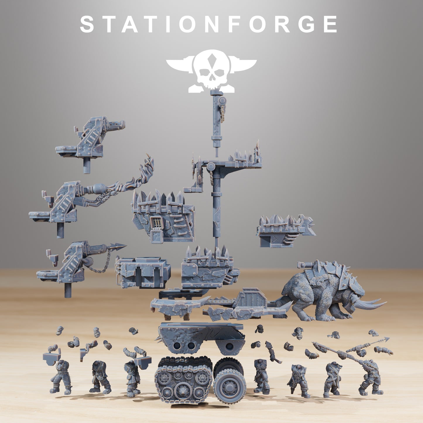 Produktfoto 28mm Tabletop Minis Stationforge: Death Mounta