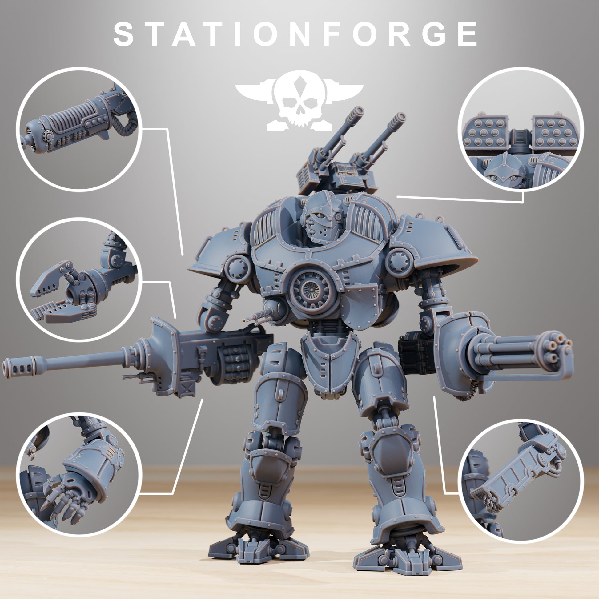 Product photo 28mm tabletop minis Stationforge: Defender MK2