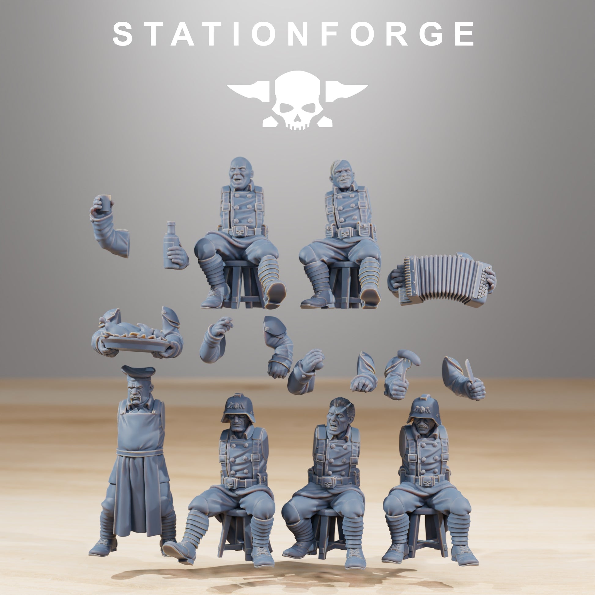 Product photo 28mm tabletop minis Stationforge: Holiday Feast