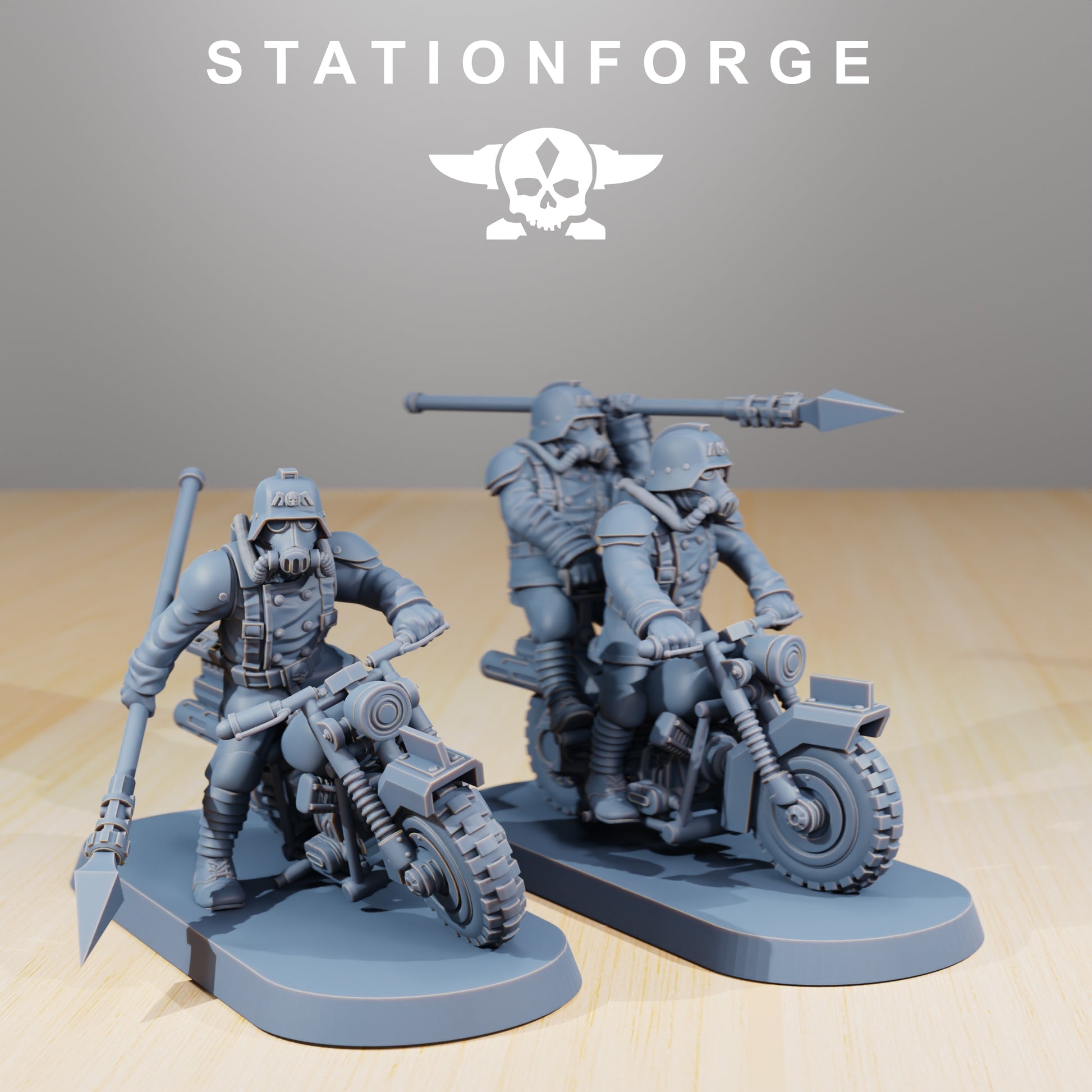 Produktfoto 28mm Tabletop Minis Stationforge: Death Bikers