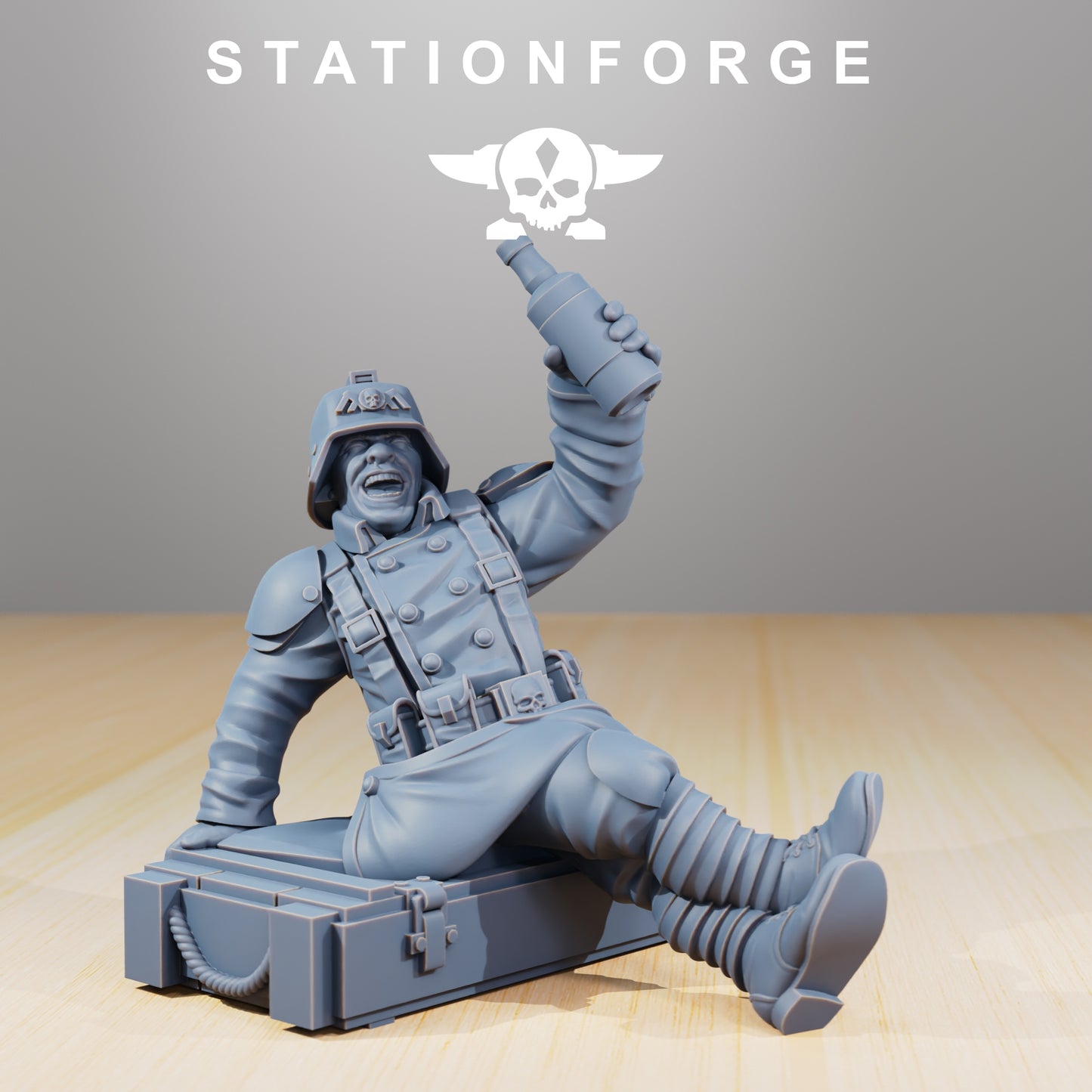 Produktfoto 28mm Tabletop Minis Stationforge: Comrades at Campfire