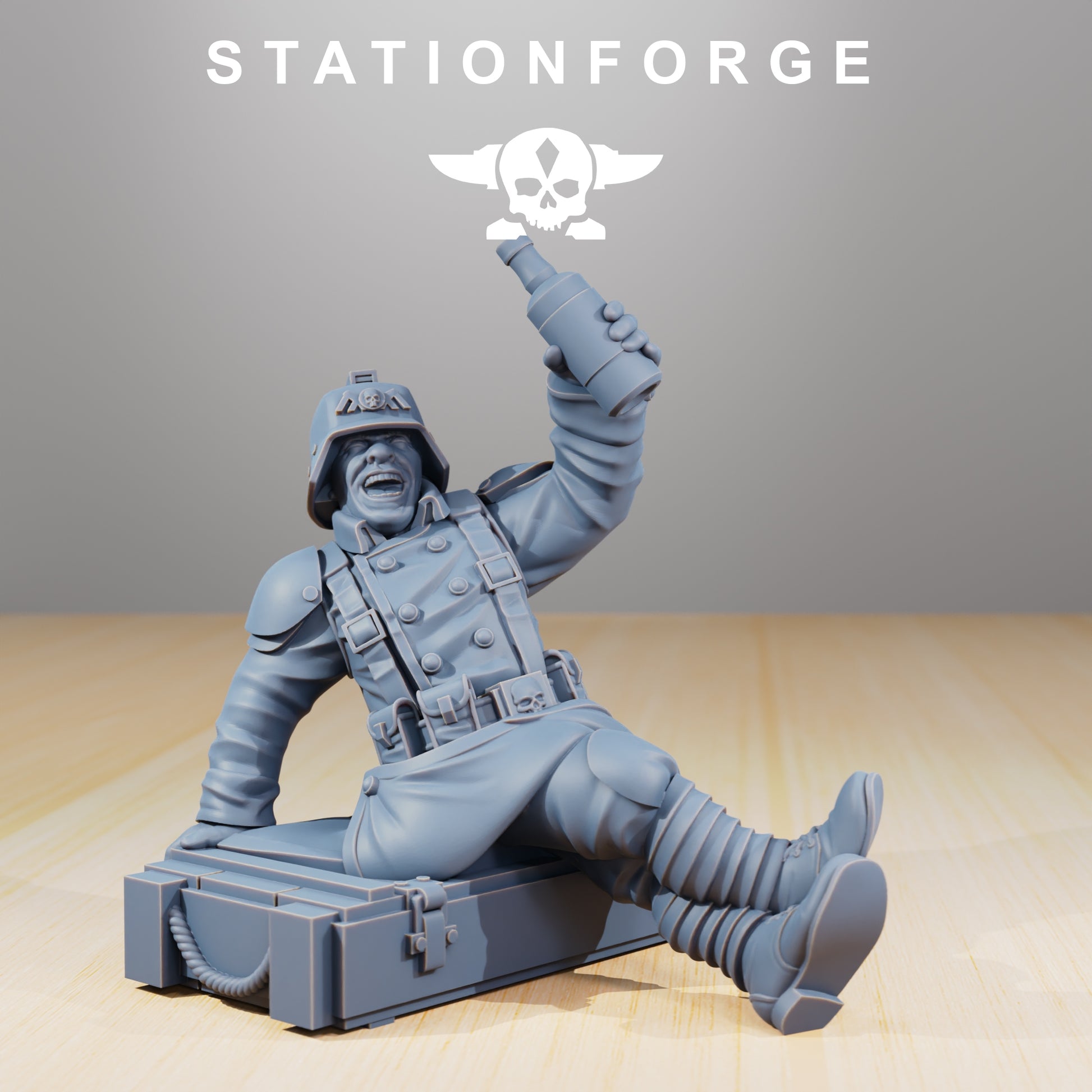 Produktfoto 28mm Tabletop Minis Stationforge: Comrades at Campfire