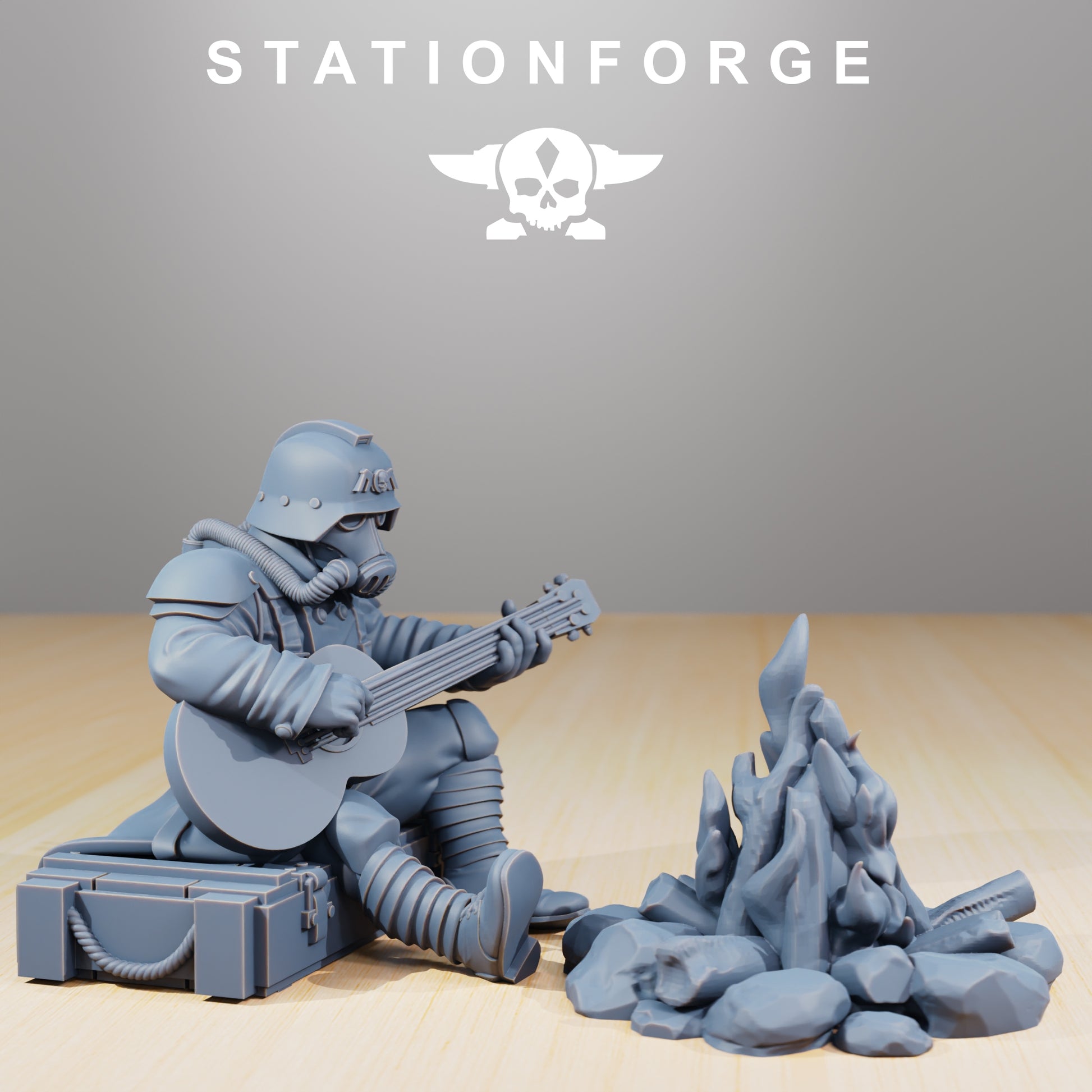 Produktfoto 28mm Tabletop Minis Stationforge: Comrades at Campfire