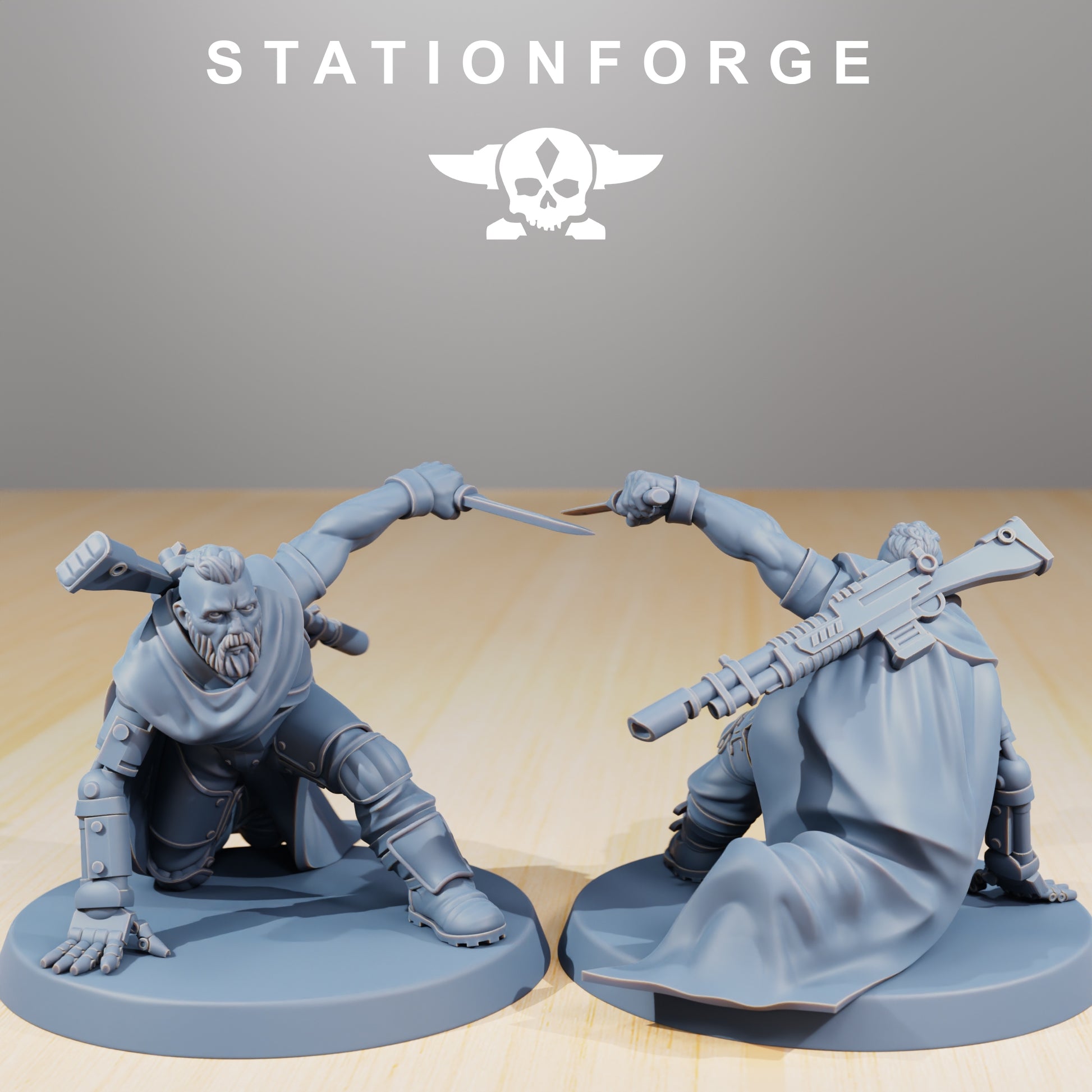Produktfoto 28mm Tabletop Minis Stationforge: Orkaz Hunters