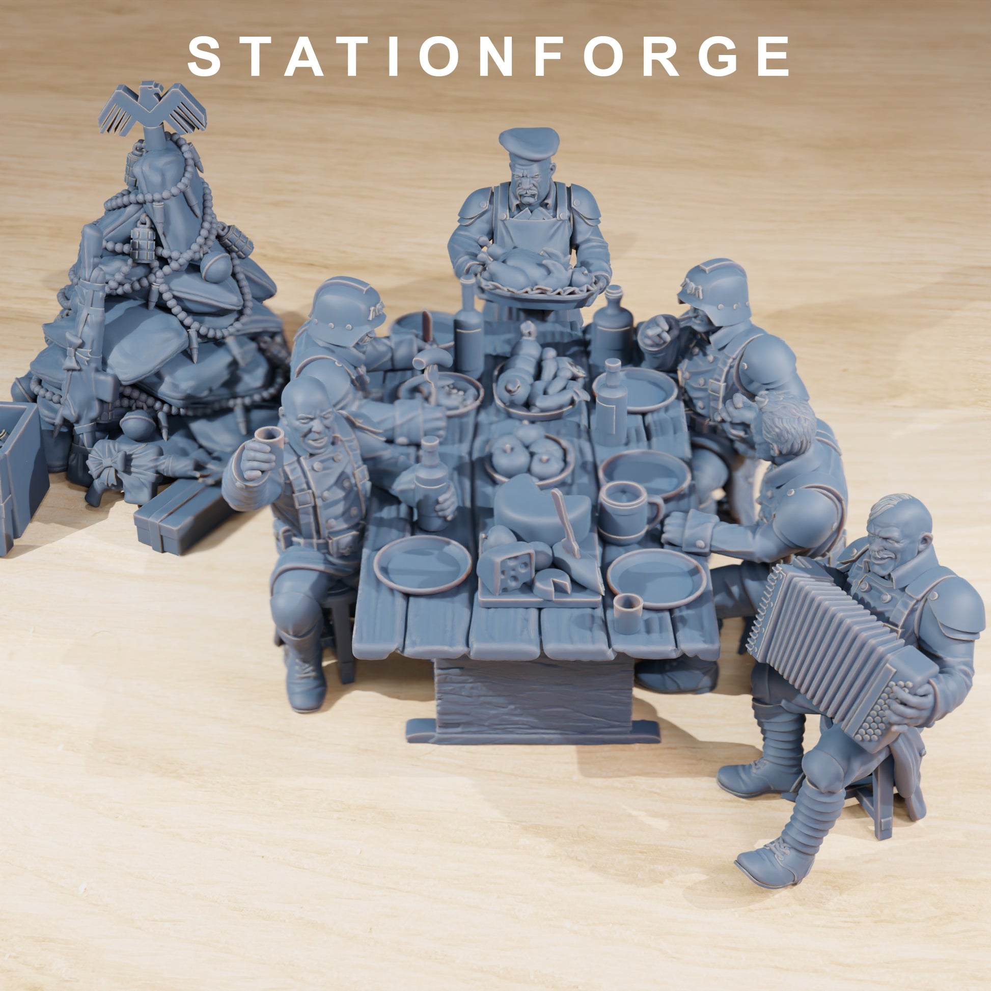 Product photo 28mm tabletop minis Stationforge: Holiday Feast