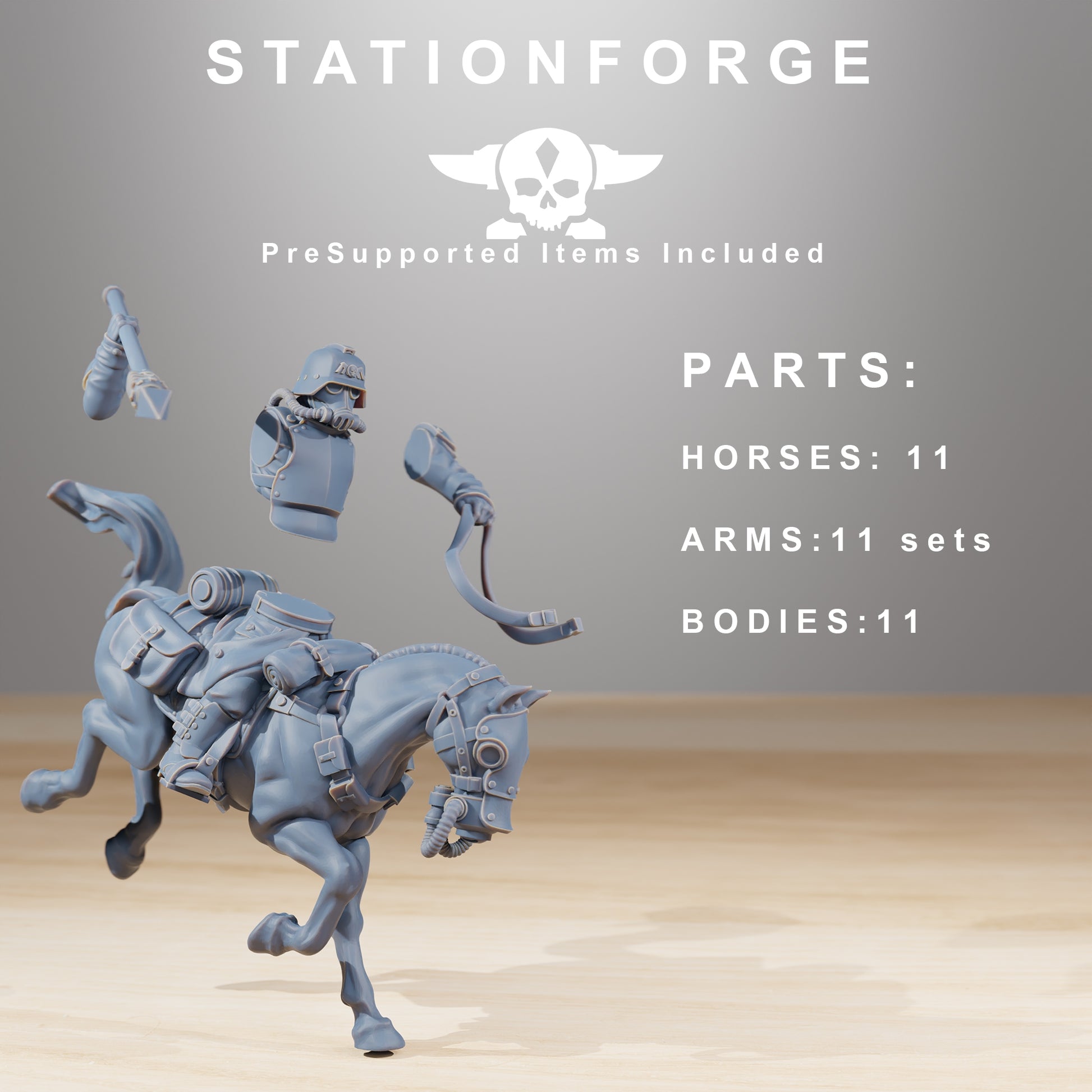 Product photo 28mm Tabletop Minis Stationforge: Cavalry