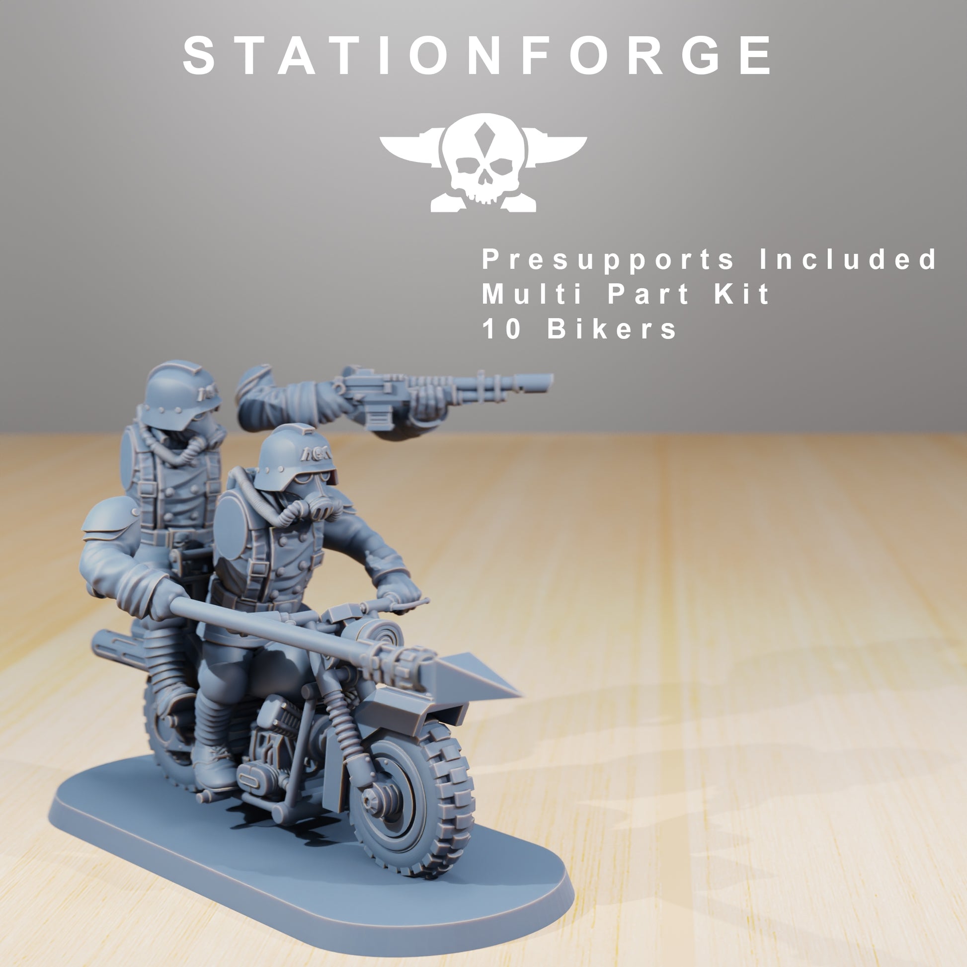 Produktfoto 28mm Tabletop Minis Stationforge: Death Bikers