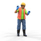 Product photo diorama and model building miniature figure: Construction worker 3