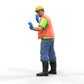 Product photo diorama and model building miniature figure: Construction worker 3