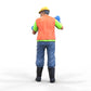 Product photo diorama and model building miniature figure: Construction worker 3