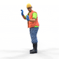 Product photo diorama and model building miniature figure: Construction worker 3