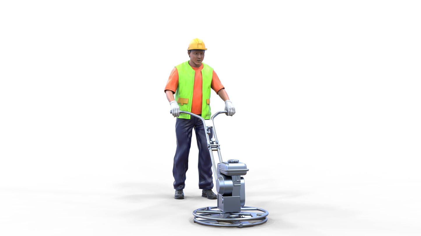 Product photo diorama and model building miniature figure: Construction Worker 4