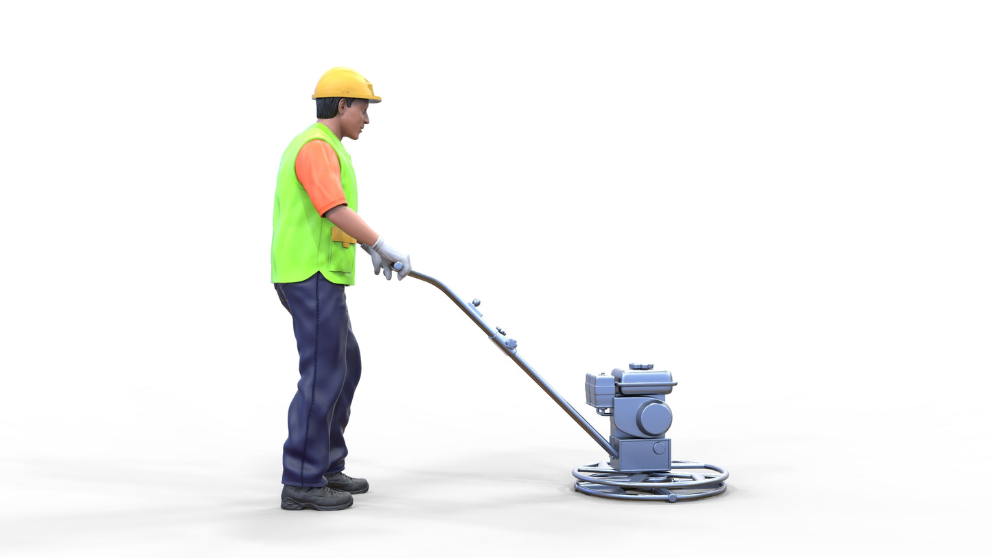 Product photo diorama and model building miniature figure: Construction Worker 4