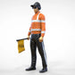 Product photo diorama and model building miniature figure: Track Marshal Set, 6 figures