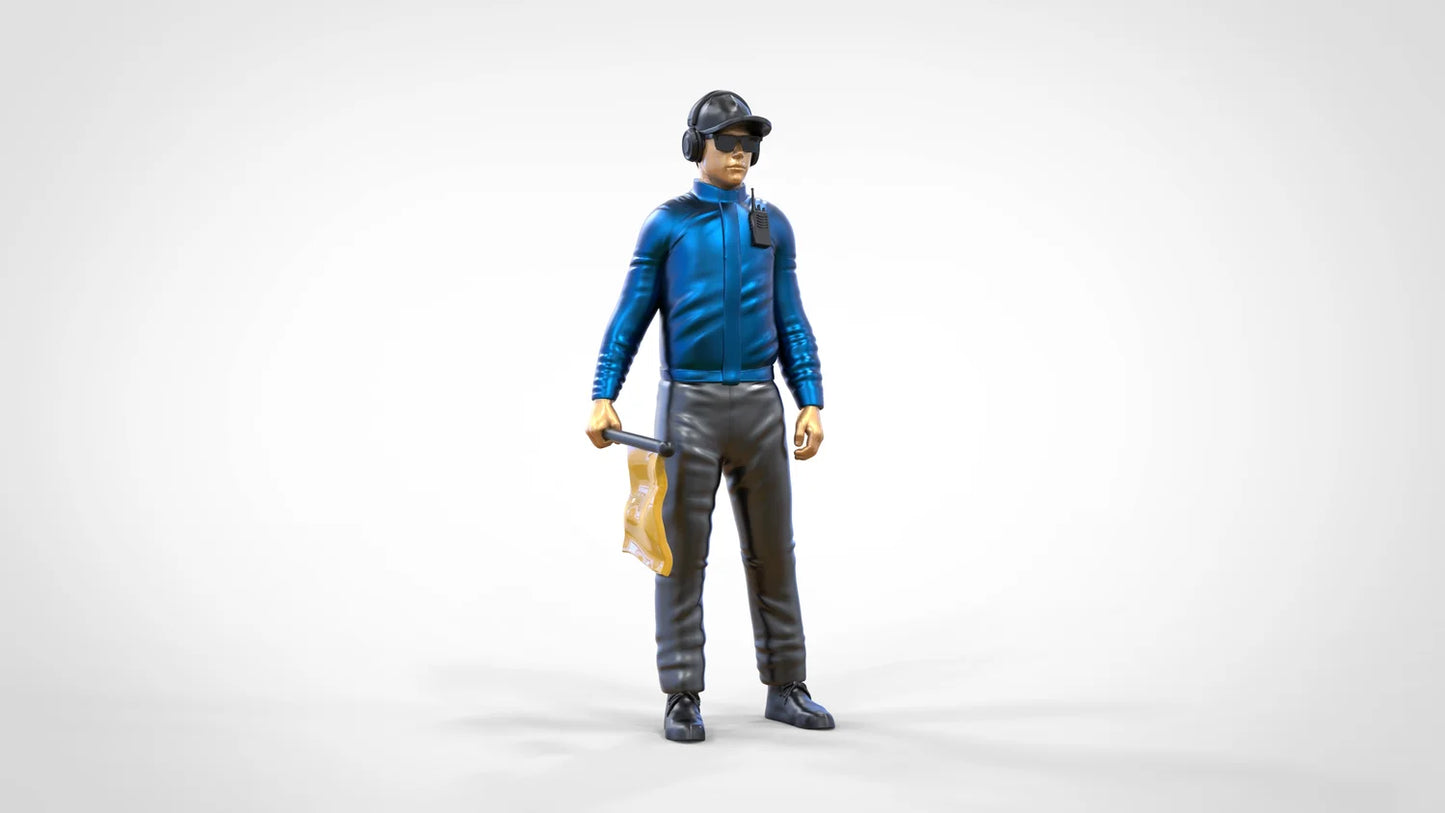 Product photo diorama and model building miniature figure: Track Marshal Set, 6 figures