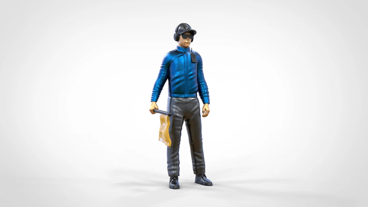 Product photo diorama and model building miniature figure: Track Marshal Set, 6 figures