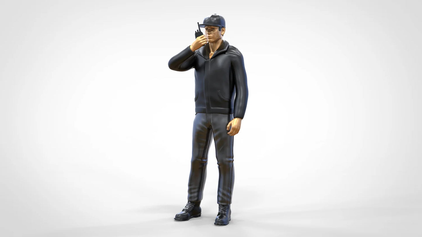 Product photo diorama and model building miniature figure: Track Marshal Set, 6 figures