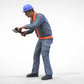 Product photo diorama and model building miniature figure: Construction Worker Set, 8 figures