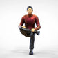 Product photo diorama and model building miniature figure: Spectator Set 2, 6 figures