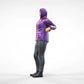 Product photo diorama and model building miniature figure: Spectator Set 2, 6 figures