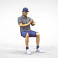 Product photo diorama and model building miniature figure: Audience Set 4, 10 figures