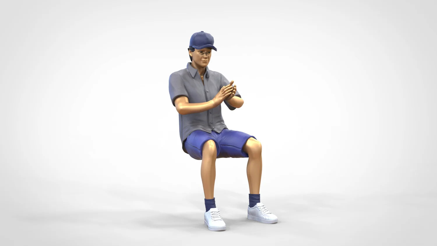 Product photo diorama and model building miniature figure: Audience Set 4, 10 figures