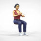 Product photo diorama and model building miniature figure: Audience Set 4, 10 figures