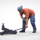 Product photo diorama and model building miniature figure: Mechanic set, 6 figures