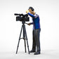 Product photo diorama and model building miniature figure: Reporter set, 6 figures
