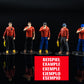 Product photo diorama and model building miniature figure: Track Marshal Set, 6 figures