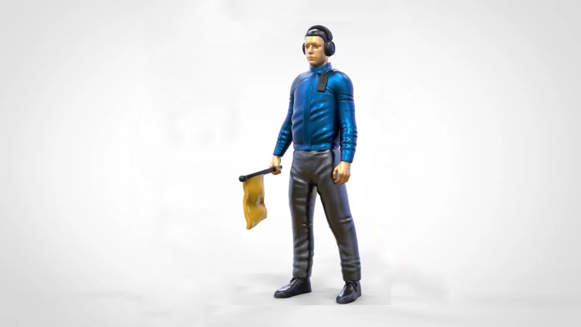 Product photo diorama and model building miniature figure: Track Marshal Set, 6 figures