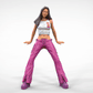 Product photo diorama and model building miniature figure: Woman leaning