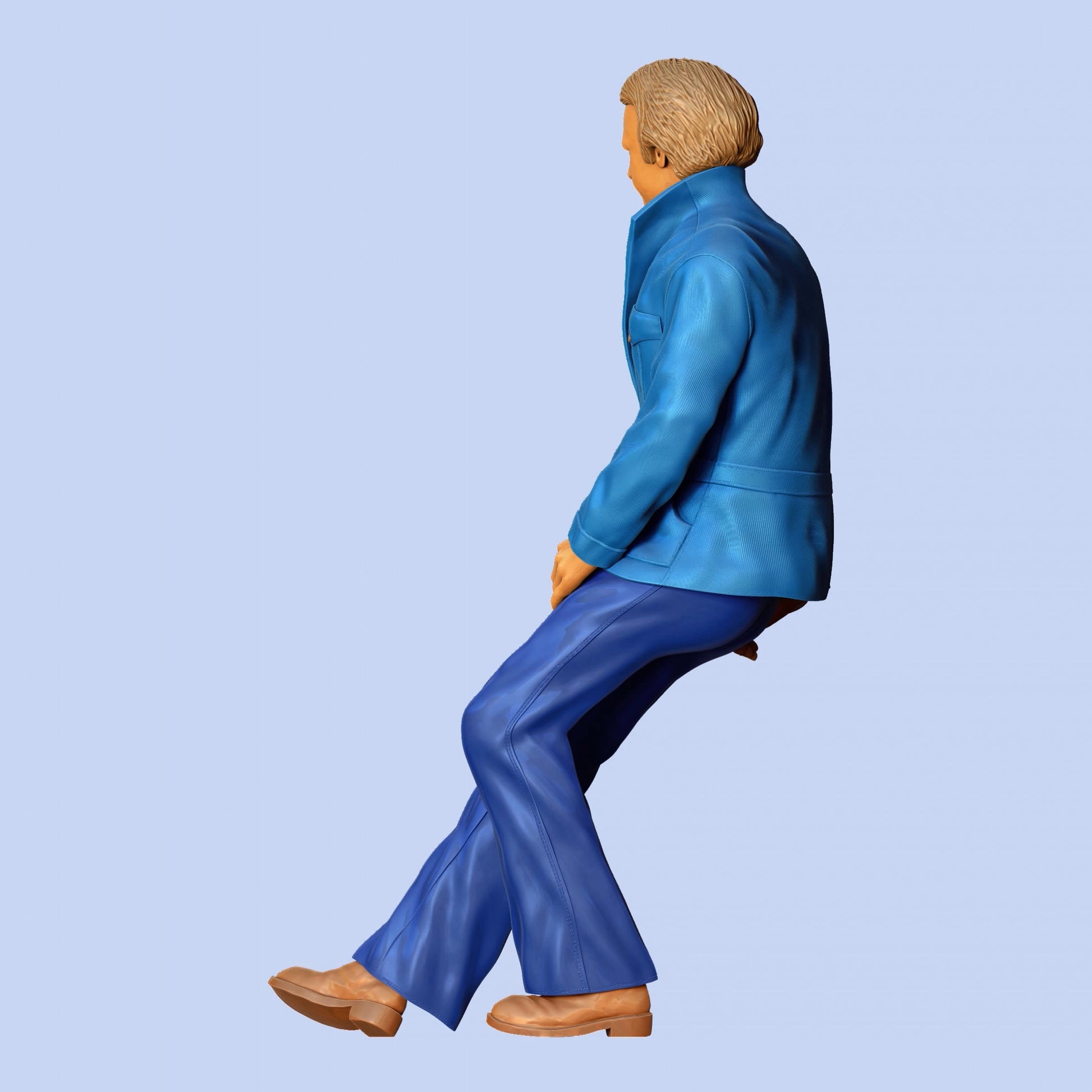 Product photo diorama and model building miniature figure: Detective 3