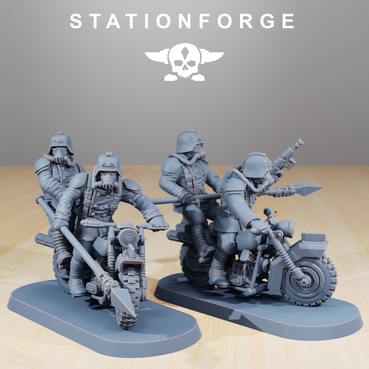 Produktfoto 28mm Tabletop Minis Stationforge: Death Bikers